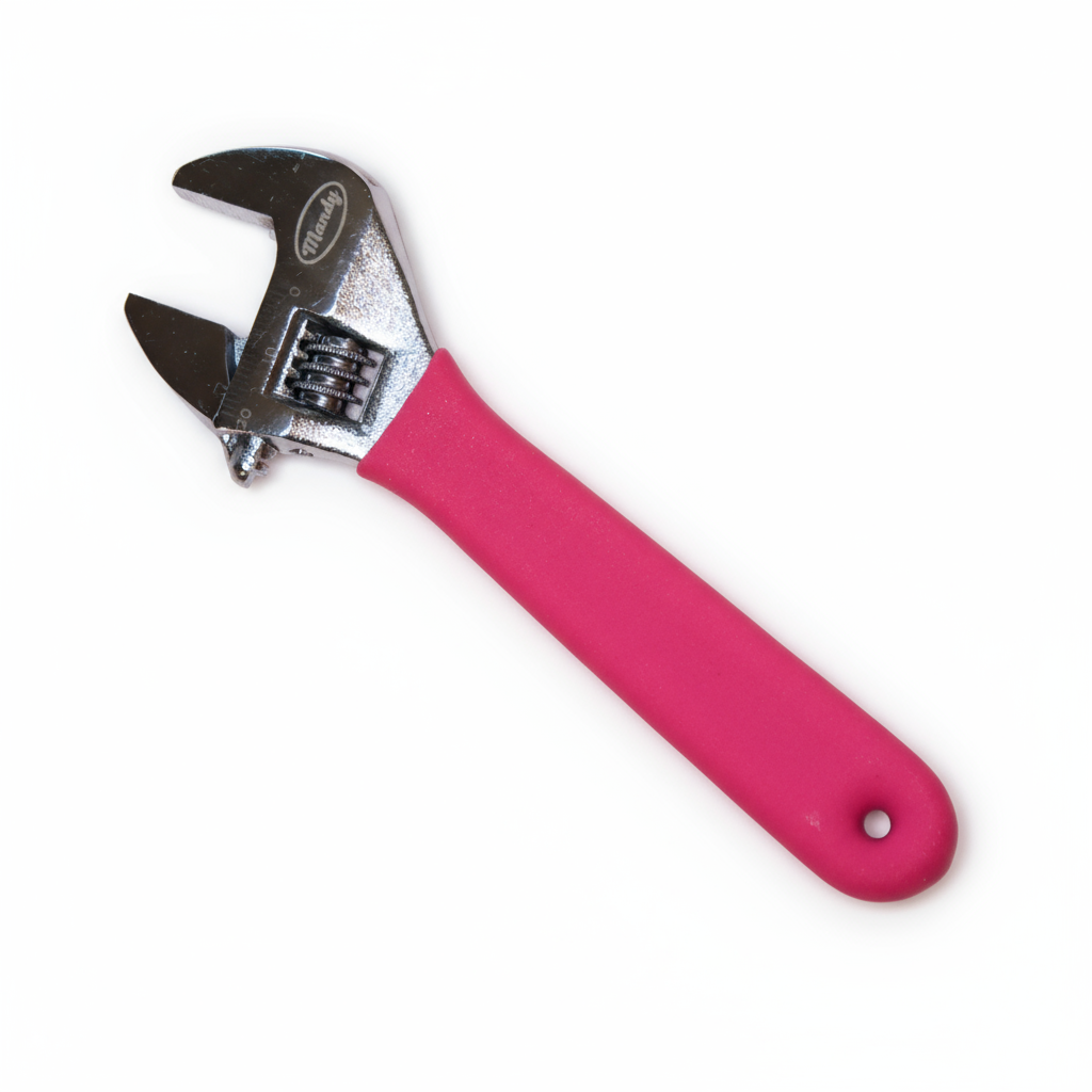 Pink Adjustable Wrench – Stylish DIY Tool for Women